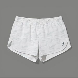 NWT Asics Women's White Camouflage Athletic Running‎ Shorts Athletic Athleisure